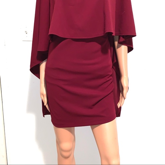 LULU’S Classic Cape Dress - Picture 8 of 16